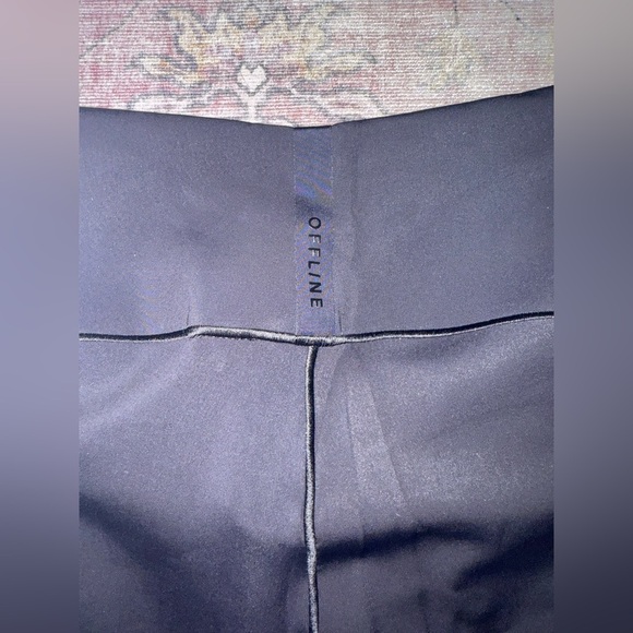 Offline by aerie Black Hi-Rise Real Luxe Street 7/8 Leggings NWT - Picture 5 of 6